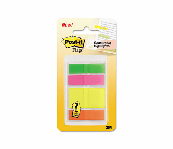 MMM683HFMULTI Highlighting Flags, Bright Colors, 75 1/2" Flags, 25 1" Flags By 3M/COMMERCIAL TAPE DIV.