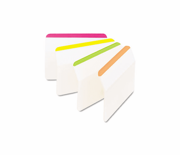 MMM686A1BB Durable Hanging File Tabs, 2 x 1 1/2, Striped, Assorted Colors, 24/Pack By 3M/COMMERCIAL TAPE DIV.