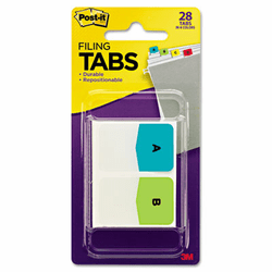 MMM686ALPHA Preprinted File Tabs, 1 x 1 1/2, Letters A-Z, 28/Pack By 3M/COMMERCIAL TAPE DIV.