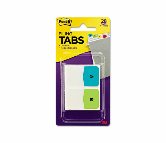 MMM686ALPHA Preprinted File Tabs, 1 x 1 1/2, Letters A-Z, 28/Pack By 3M/COMMERCIAL TAPE DIV.