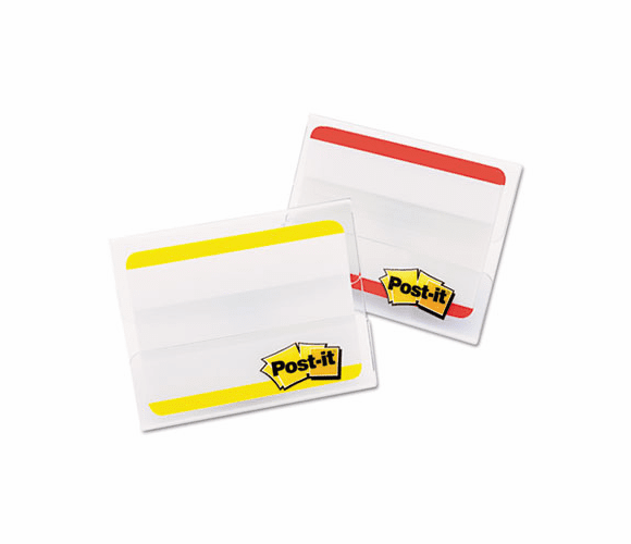MMM686F24RYT Durable File Tabs, 2 x 1 1/2, Striped, Red/Yellow, 24/pk By 3M/COMMERCIAL TAPE DIV.