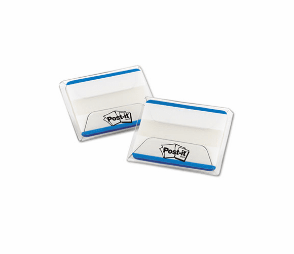 MMM686F50BL Durable File Tabs, 2 x 1 1/2, Striped, Blue, 50/Pack By 3M/COMMERCIAL TAPE DIV.