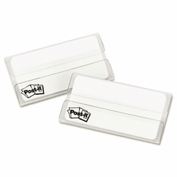 MMM686F50WH3IN Durable File Tabs, 3 x 1 1/2, White, 50/Pack By 3M/COMMERCIAL TAPE DIV.