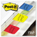 MMM686RYB Durable File Tabs, 1 x 1 1/2, Assorted Standard Colors, 66/Pack By 3M/COMMERCIAL TAPE DIV.