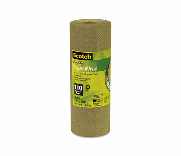 MMM69110 Scotch Recyclable Paper Wrap, 12" x 110ft., 10/Carton By 3M/COMMERCIAL TAPE DIV.