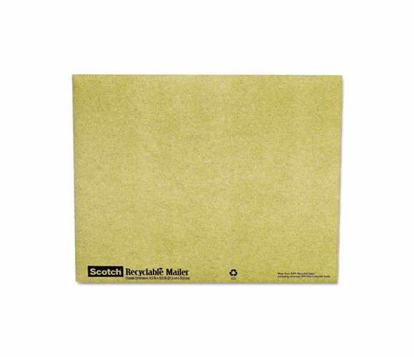 MMM6914 Recyclable Padded Mailer, #2, Green, 10/Pack By 3M/COMMERCIAL TAPE DIV.