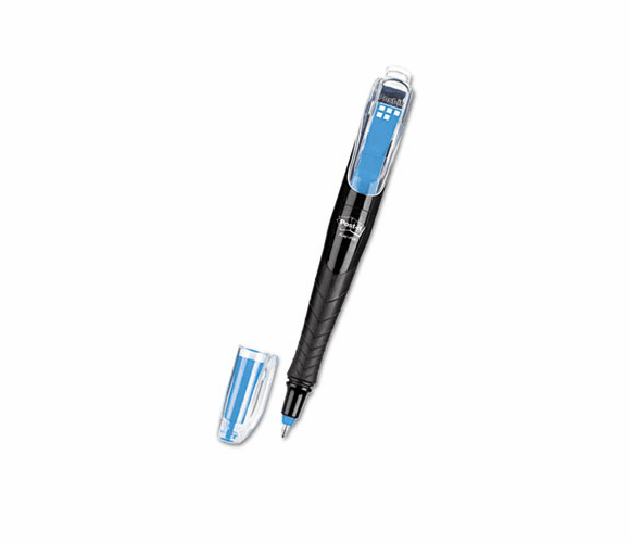 MMM694G2BLU7 Roller Ball Retractable Gel Pen with 50 Flags, Blue Ink, Fine, 2 per Pack By 3M/COMMERCIAL TAPE DIV.