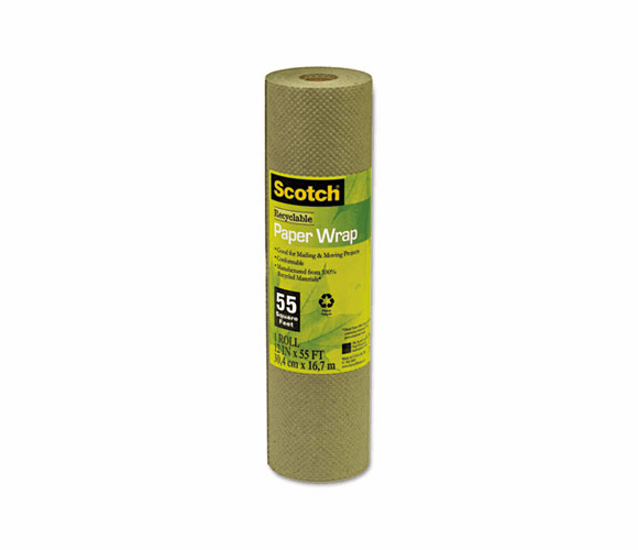 MMM6955 Scotch Recyclable Paper Wrap, 12" x 55ft., 12/Carton By 3M/COMMERCIAL TAPE DIV.