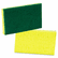 MMM74 Medium-Duty Scrubbing Sponge, 3-1/2 x 6-1/4, Yellow/Green,20/Carton By 3M/COMMERCIAL TAPE DIV.