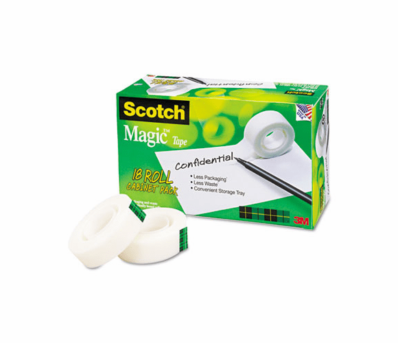 MMM810K18CP Magic Tape 18 Roll Cabinet Pack, Bulk Pack By 3M/COMMERCIAL TAPE DIV.