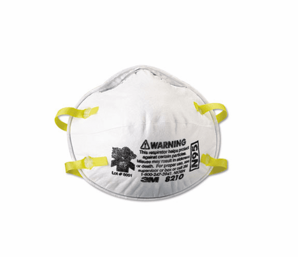 MMM8210 Lightweight Particulate Respirator 8210, N95, 20/Box By 3M/COMMERCIAL TAPE DIV.