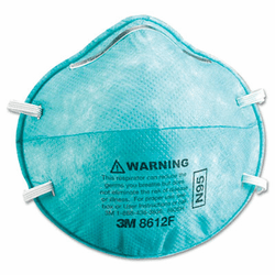 MMM8612F N95 Particle Respirator 8612F Mask, 2/Pack By 3M/COMMERCIAL TAPE DIV.