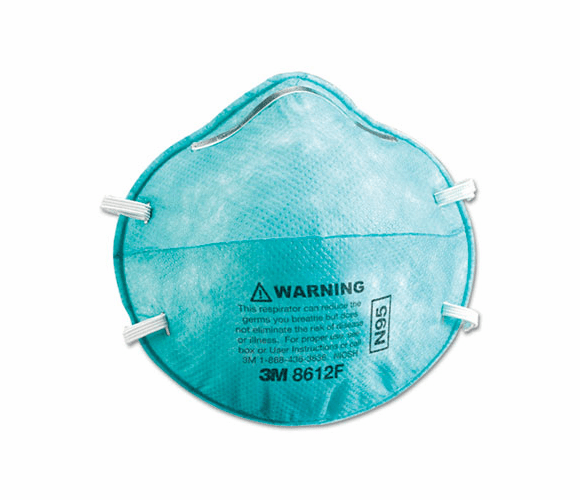 MMM8612F N95 Particle Respirator 8612F Mask, 2/Pack By 3M/COMMERCIAL TAPE DIV.