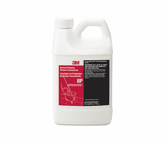 MMM8P General Purpose Cleaner Concentrate 8P, Citrus, 1.9 liter Bottle, 6/Carton By 3M/COMMERCIAL TAPE DIV.