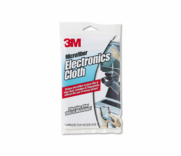 MMM9027 Microfiber Electronics Cleaning Cloth, 12 x 14, White By 3M/COMMERCIAL TAPE DIV.