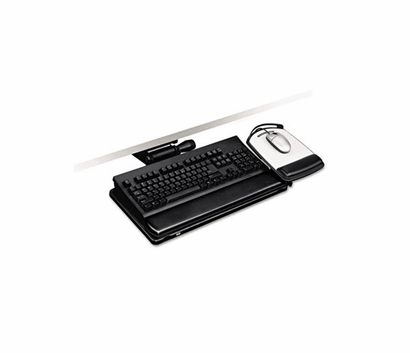 MMMAKT151LE Easy Adjust Keyboard Tray, 19-1/2w x 10-5/8d, Black By 3M/COMMERCIAL TAPE DIV.