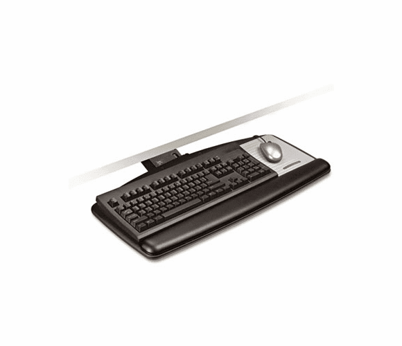MMMAKT170LE Easy Adjust Standard Keyboard Tray, 25-1/2w x 12d, Black By 3M/COMMERCIAL TAPE DIV.