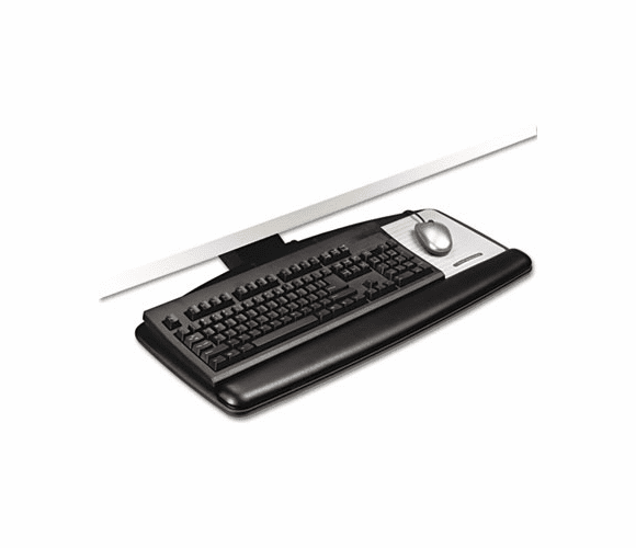 MMMAKT90LE Easy Adjust Keyboard Tray, 25-1/2 x 11-1/2, Black By 3M/COMMERCIAL TAPE DIV.