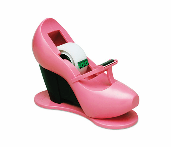 MMMC30SHOEP Shoe Tape Dispenser, Pink High Heel, 1" Core By 3M/COMMERCIAL TAPE DIV.