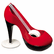 MMMC30SHOETT Shoe Tape Dispenser, Two Tone Red and Black, with 3/4 x 350 Roll Magic Tape By 3M/COMMERCIAL TAPE DIV.