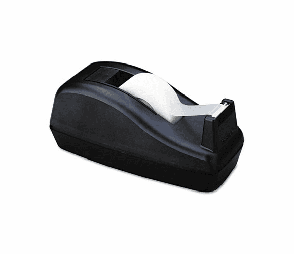 MMMC40BK Deluxe Desktop Tape Dispenser, Attached 1" core, Heavily Weighted, Black By 3M/COMMERCIAL TAPE DIV.