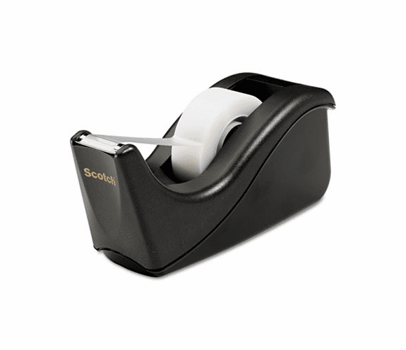 MMMC60BK Value Desktop Tape Dispenser, 1" core, Two-Tone Black By 3M/COMMERCIAL TAPE DIV.
