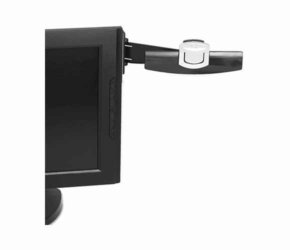 MMMDH240MB Swing Arm Copyholder, Adhesive Monitor Mount, Plastic, 30 Sheet Capacity, Black By 3M/COMMERCIAL TAPE DIV.
