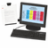 MMMDH445 Clip Copyholder, Flat Panel Monitor Mount, Plastic, Holds 35 Sheets, Black/Clear By 3M/COMMERCIAL TAPE DIV.