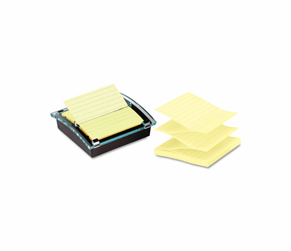 MMMDS440SSVP Super Sticky Pop-up Note Dispenser/Value Pack, 4 x 4 Self-Stick Notes,Black By 3M/COMMERCIAL TAPE DIV.