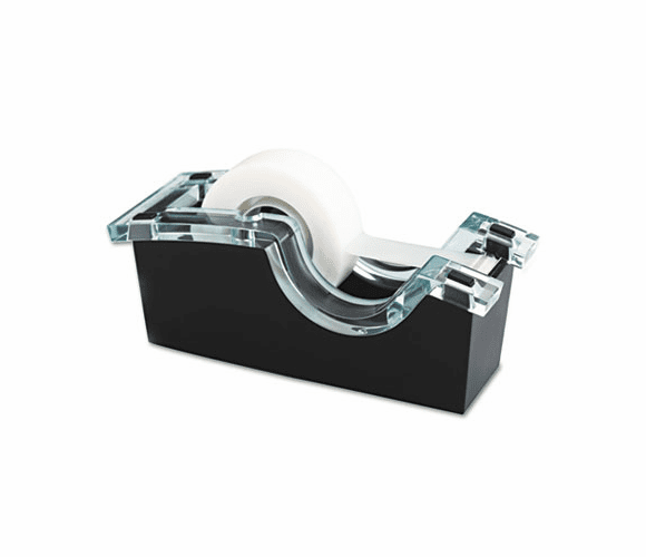MMMDS520 DS520 Tape Dispenser, 1" core, Acrylic Top/Weighted Base, Clear/Black By 3M/COMMERCIAL TAPE DIV.
