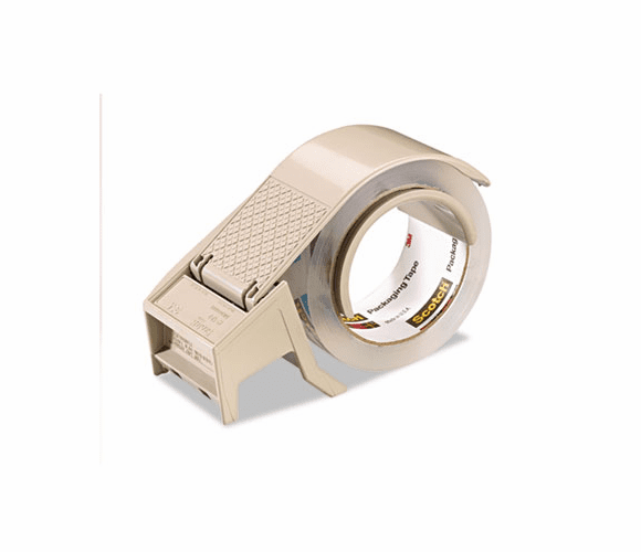 MMMH122 Compact and Quick Loading Dispenser for Box Sealing Tape, 3" core, Plastic, Gray By 3M/COMMERCIAL TAPE DIV.