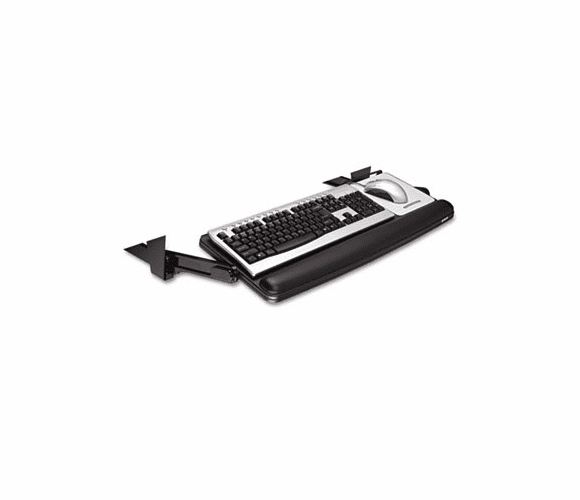 MMMKD90 Underdesk Adjustable Keyboard Drawer, 28-7/8 x 16-7/8, Black/Charcoal Gray By 3M/COMMERCIAL TAPE DIV.