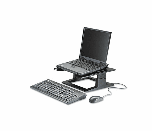 MMMLX500 Notebook Riser with Adjustable Height, 13 x 13 x 3 1/4 - 5 3/4, Charcoal Gray By 3M/COMMERCIAL TAPE DIV.