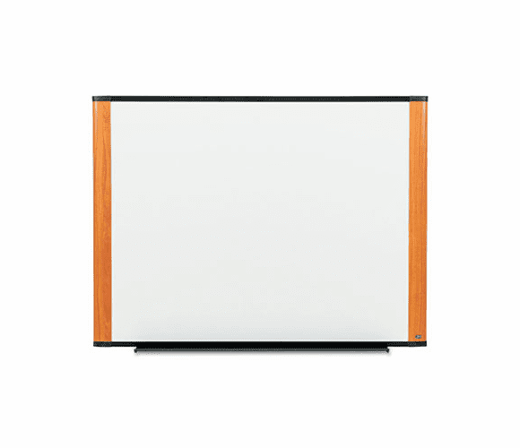 MMMM4836LC Melamine Dry Erase Board, 48 x 36, Light Cherry Frame By 3M/COMMERCIAL TAPE DIV.