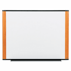 MMMM7248LC Melamine Dry Erase Board, 72 x 48, Light Cherry Frame By 3M/COMMERCIAL TAPE DIV.