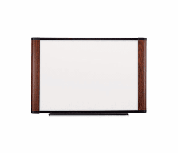 MMMM7248MY Melamine Dry Erase Board, 72 x 48, Mahogany Frame By 3M/COMMERCIAL TAPE DIV.