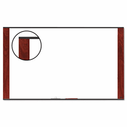 MMMM9648MY Melamine Dry Erase Board, 96 x 48, Mahogany Frame By 3M/COMMERCIAL TAPE DIV.