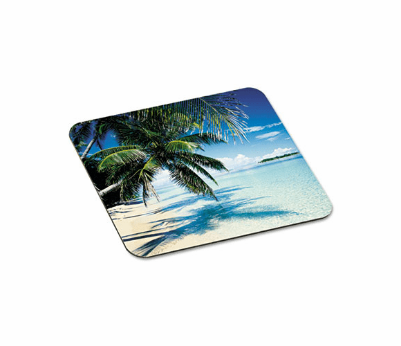 MMMMP114YL Scenic Foam Mouse Pad, Nonskid Back, 9" x 8", Tropical Beach Design By 3M/COMMERCIAL TAPE DIV.
