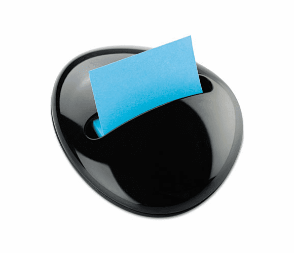 MMMPBL330BK Pebble Notes Dispenser for 3 x 3 Pads, Black By 3M/COMMERCIAL TAPE DIV.