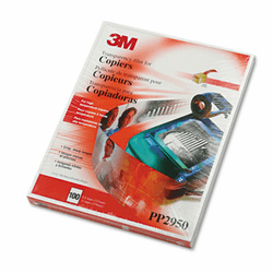 MMMPP2950 Transparency Film for High Temperature Laser Copiers, Letter, Clear, 100/Box By 3M/COMMERCIAL TAPE DIV.