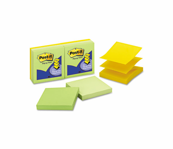 MMMR3306APL Pop-up Apple Dispenser Refills in Bright Colors, 3 x 3, 6 100-Sheet Pads/Pack By 3M/COMMERCIAL TAPE DIV.