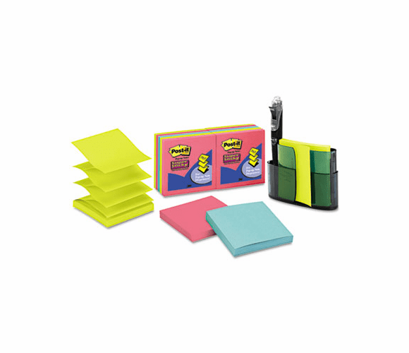 MMMTL450SSVA Vertical Pop-up Dispenser, 10 3 x 3 Pads, Acrylic By 3M/COMMERCIAL TAPE DIV.