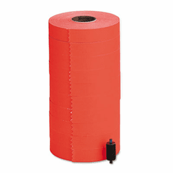 MNK925020 Pricemarker 1115 Two-Line Labels, 5/8 x 3/4, Fluorescent Red, 10 Rolls/Box By MONARCH MARKING
