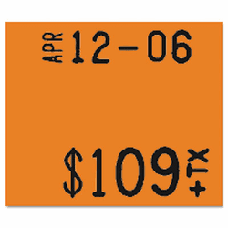 MNK925032 Pricemarker 1115 Two-Line Removable Label,5/8x3/4, Fluorescent Red, 3 Rolls/Pack By MONARCH MARKING