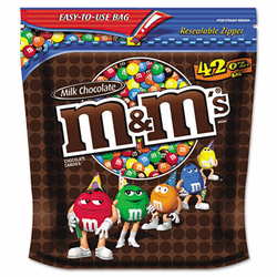 MNM32438 Milk Chocolate w/Candy Coating, 42 oz Bag By MARS, INC.