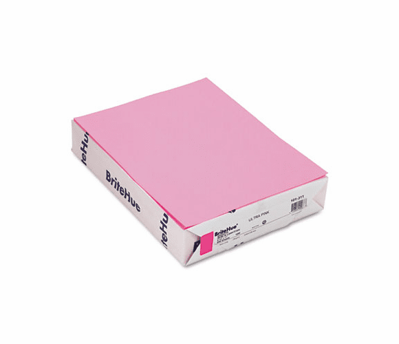 MOW101311 BriteHue Multipurpose Colored Paper, 20lb, 8-1/2 x 11, Ultra Pink, 500 Shts/Rm By MOHAWK FINE PAPERS