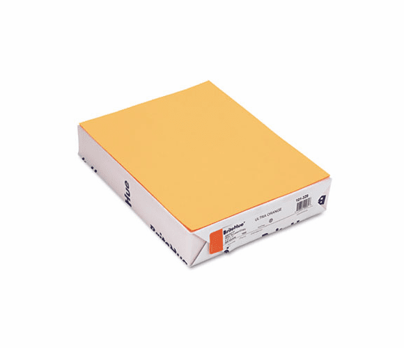 MOW101329 BriteHue Multipurpose Colored Paper, 20lb, 8-1/2x11, Ultra Orange, 500 Shts/Rm By MOHAWK FINE PAPERS