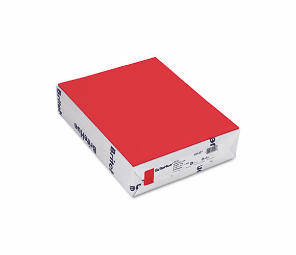 MOW101337 BriteHue Multipurpose Colored Paper, 24lb, 8-1/2 x 11, Red, 500 Sheets/Ream By MOHAWK FINE PAPERS