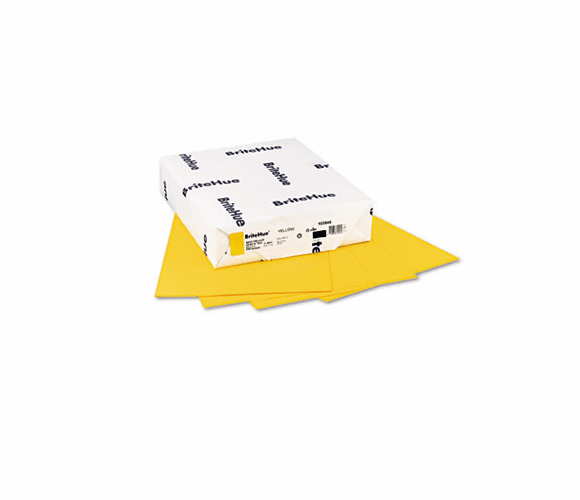 MOW103945 BriteHue Multipurpose Colored Paper, 24lb, 8-1/2 x 11, Yellow, 500 Sheets/Ream By MOHAWK FINE PAPERS