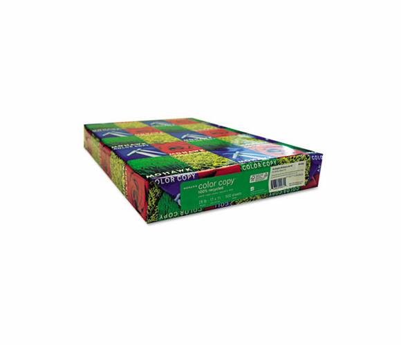 MOW54302 Color Copy 100% Recycled Paper, 96 Brightness, 28lb, 11 x 17, White, 500 Shts/Rm By MOHAWK FINE PAPERS